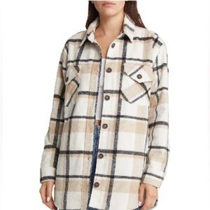 Thread and Supply plaid flannel shacket